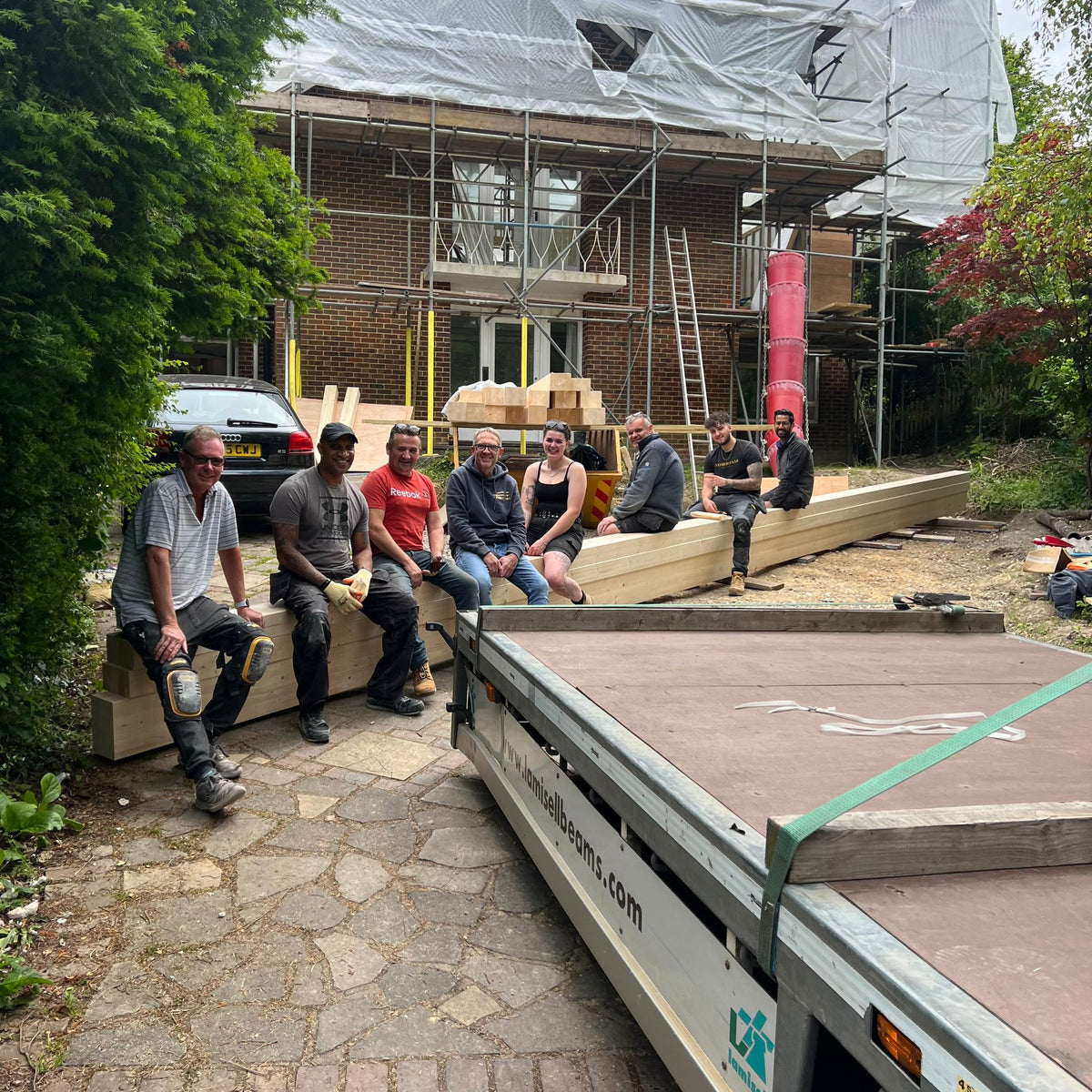 The team on site · Surrey